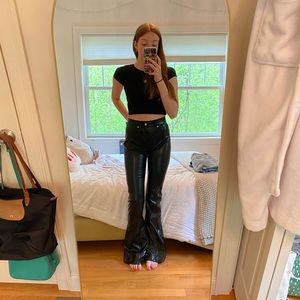 Revice Venus Flare Edit Faux Leather Pants